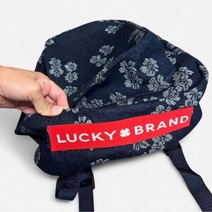 Lucky Brand denim floral Backpack Size‎ Large